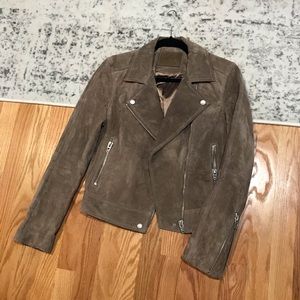 NWOT Blank NYC genuine suede Moto jacket, XS.